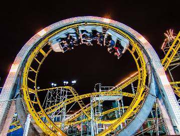 Lightning Coaster - Moreno's Park Montanha Russa de Looping